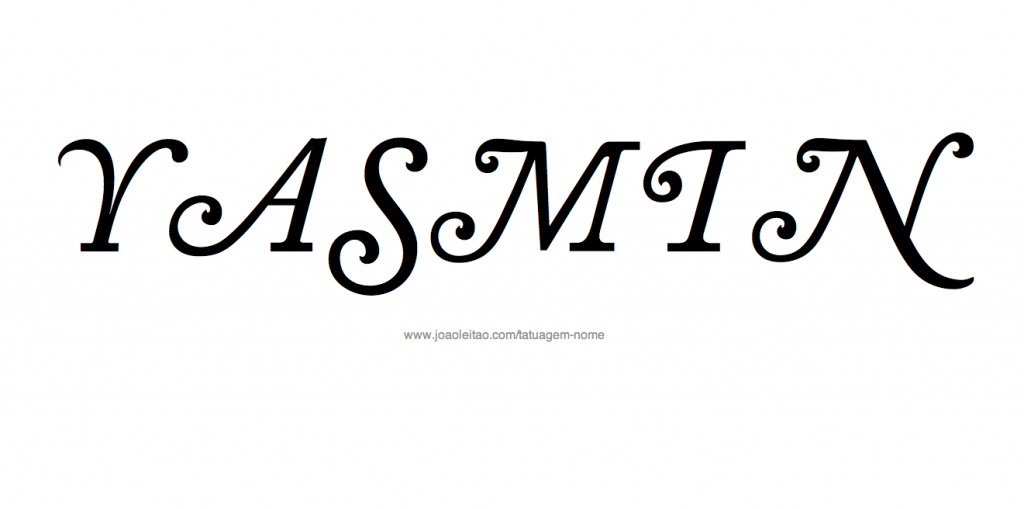 Desenhos de Tatuagem com o Nome Yasmin