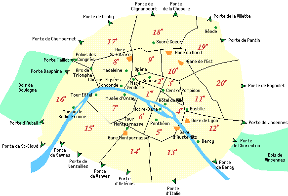 Mapa de Paris