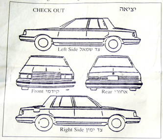 alugar carro em israel