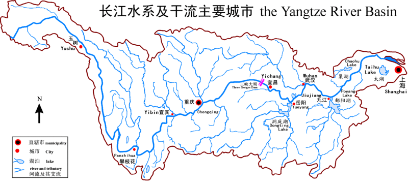Mapa Rio na China
