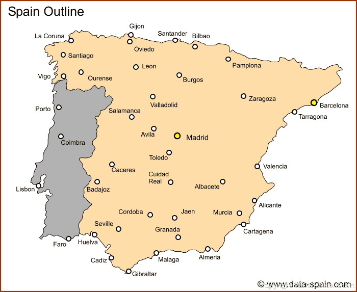 Mapas de Espanha e principais cidades, Viaje Comigo