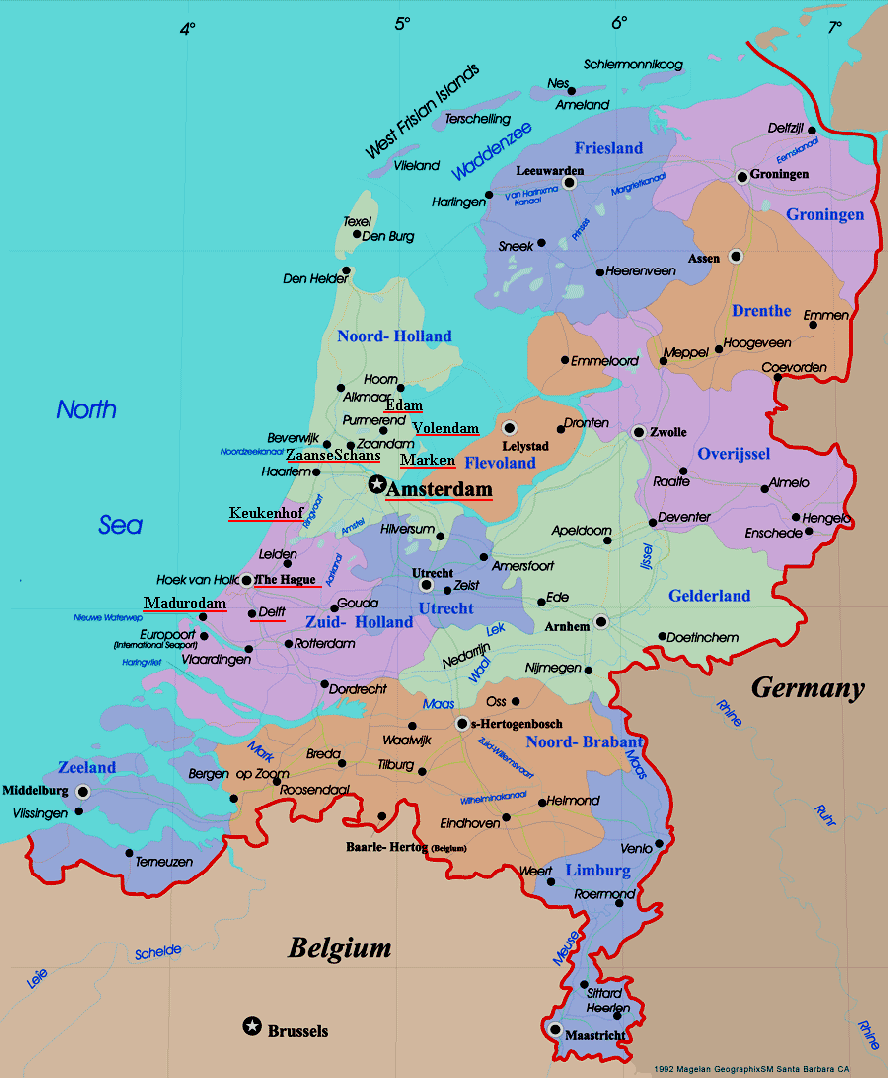 Mapas da Holanda