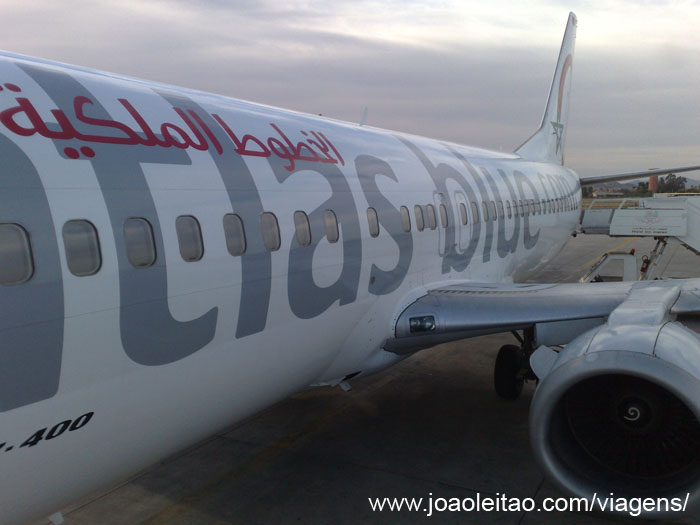 Aviao em Marrakech Marrocos