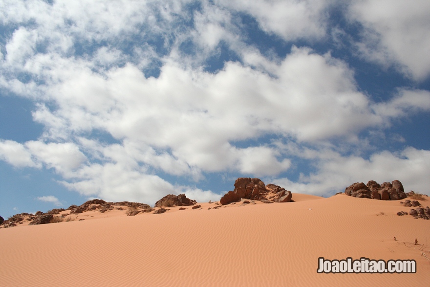 Fotografia do deserto de Wadi Rum na Jordânia