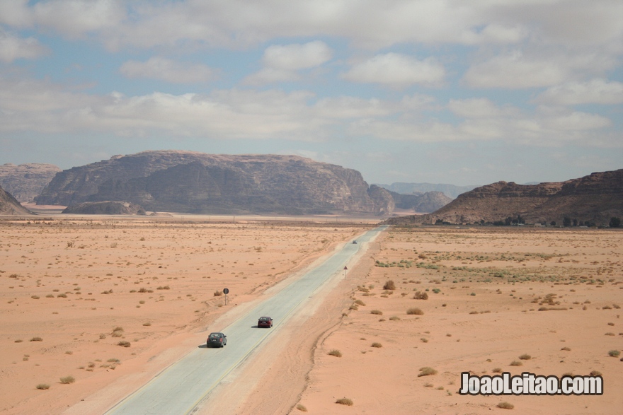 Fotografia do deserto de Wadi Rum na Jordânia