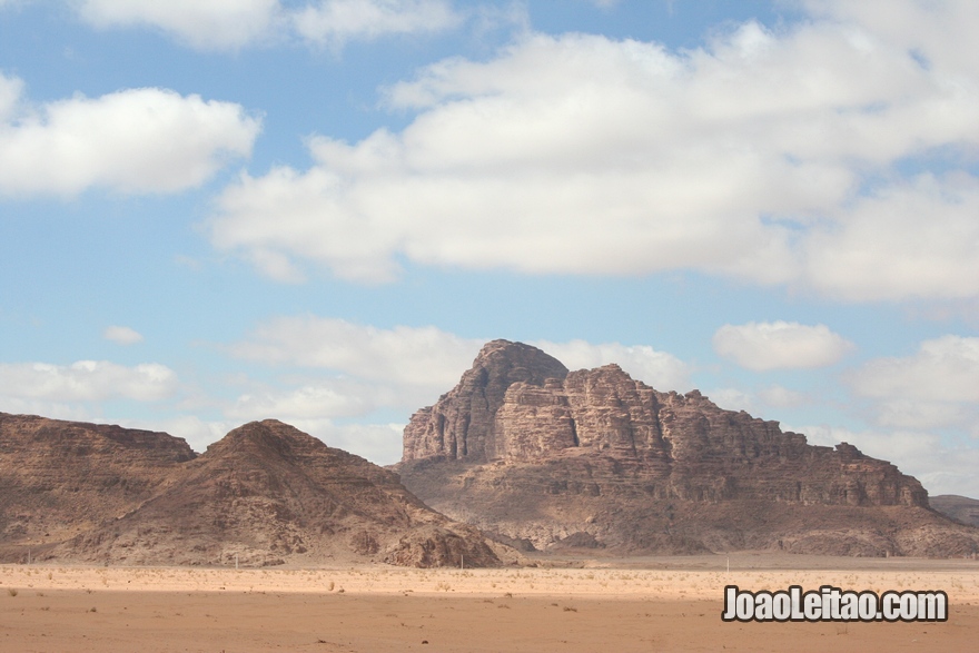 Fotografia do deserto de Wadi Rum na Jordânia