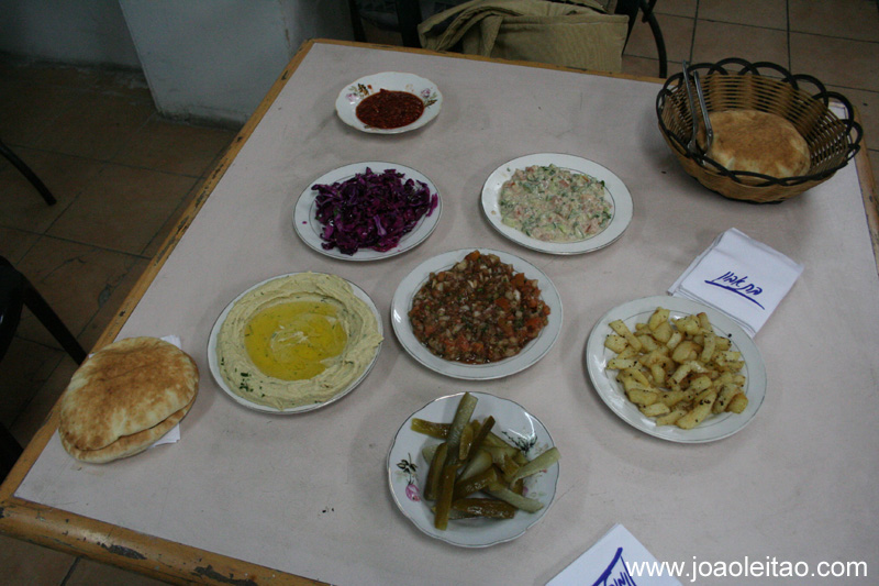 Comida tipica da região em Jerusalem