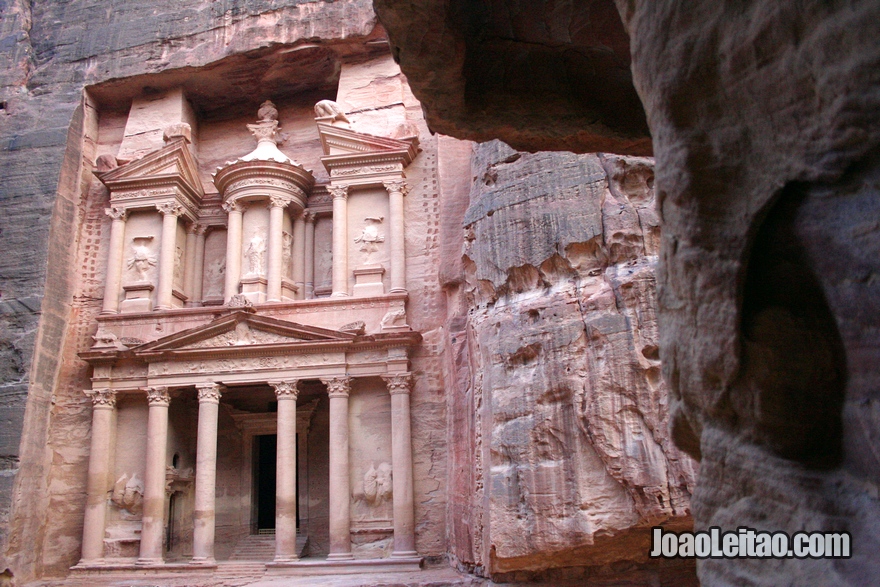 El Khazneh - A Câmara do Tesouro em Petra na Jordânia