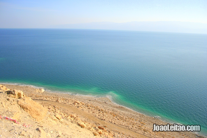 Vista linda do Mar Morto em Israel