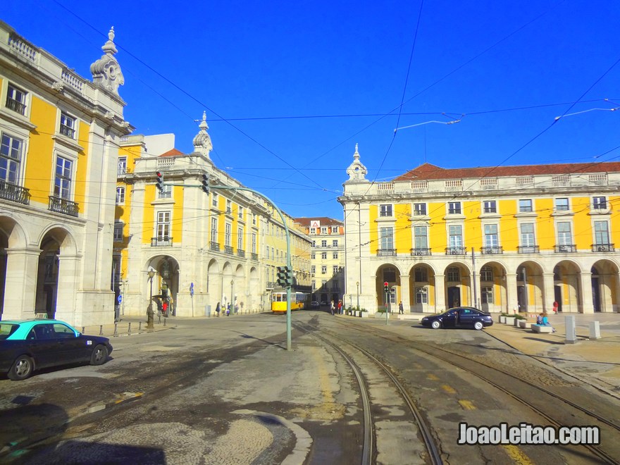 Foto da Praça do Comércio também conhecida como o Terreiro do Paço em Lisboa