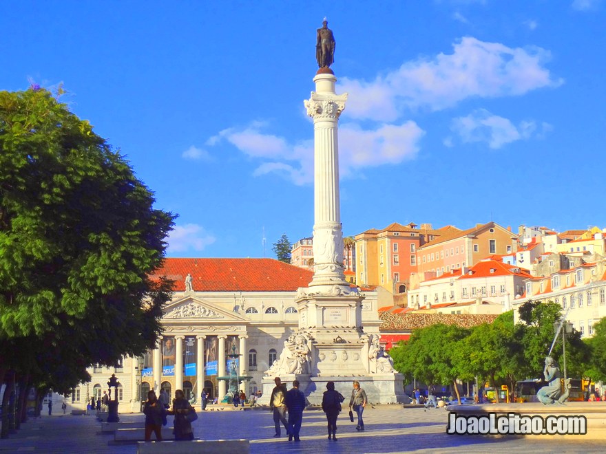 Foto da Praça D Pedro IV em Lisboa