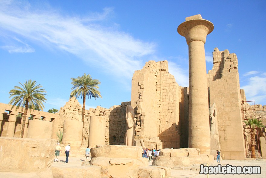 Vista geral do Templo de Karnak
