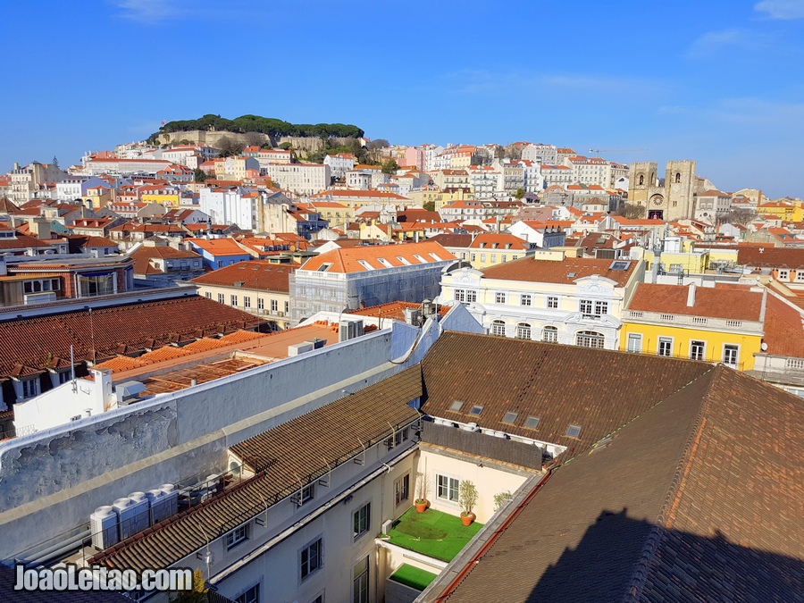 Linda vista da cidade de Lisboa