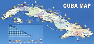 Mapa Turistico de Cuba