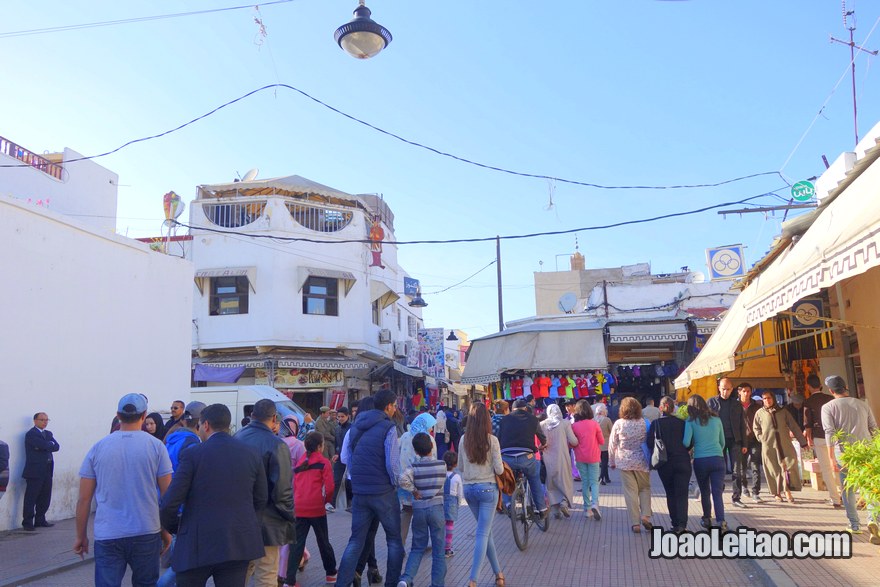 Entrada da medina onde está situado o Hotel du Centre em Rabat, Marrocos