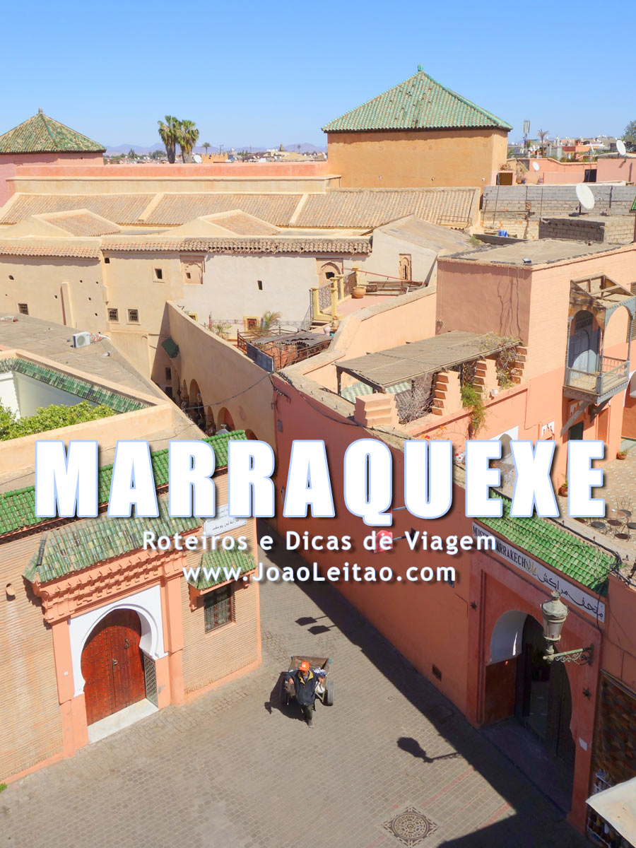 Vista bonita da Medina de Marrakech