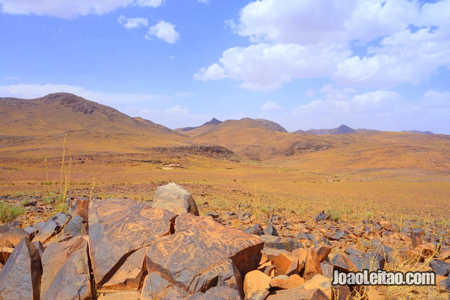 Gravuras rupestres do Jbel Adad, região de Ouarzazate