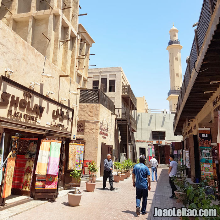 Souk antigo de Dubai