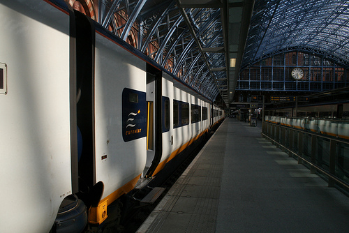 Comboio  / trem Londres até Paris e Bruxelas, Eurostar