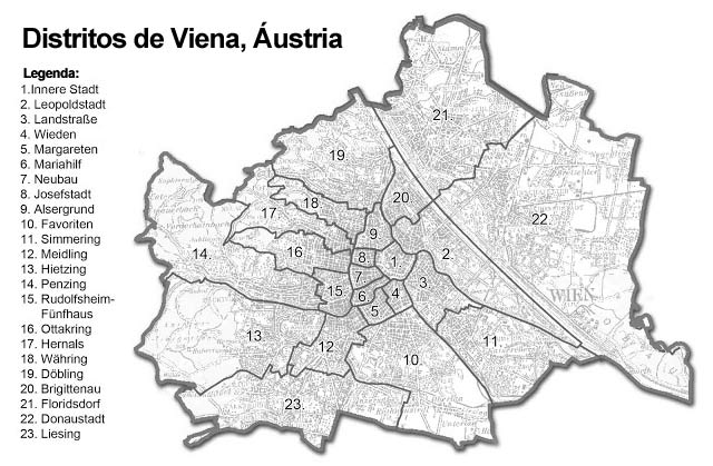 Mapa de Viena