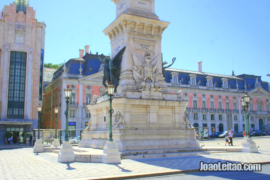 Foto da Praça dos Restauradores em Lisboa
