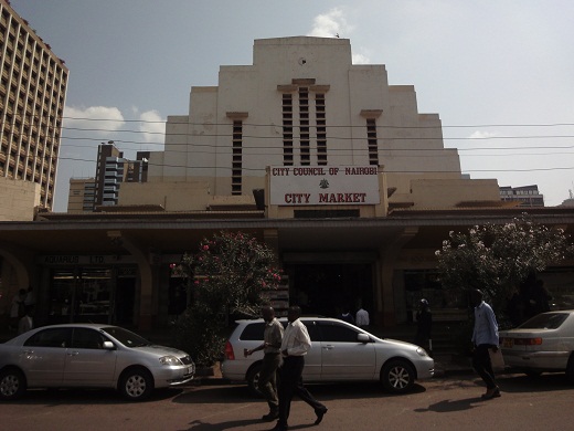 Mercado coberto de Nairobi Quénia