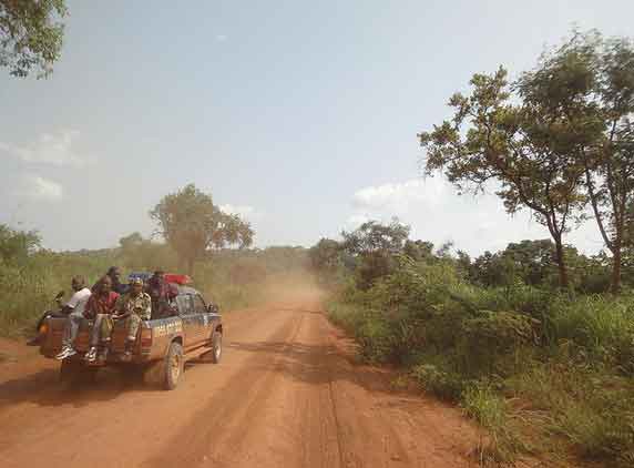 Estrada Juba para Ganji Sudão do Sul
