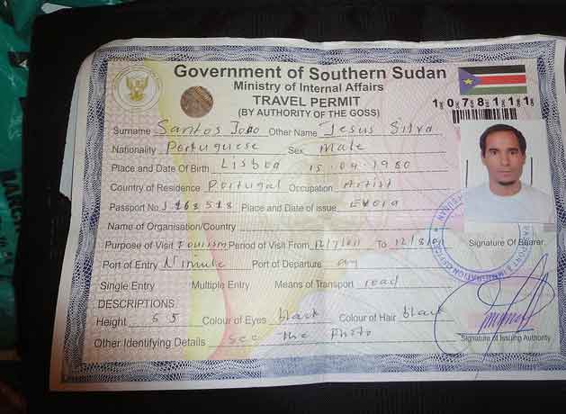 Visto para o Sudão do Sul