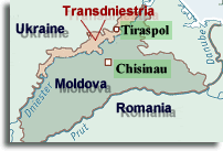 Mapa da Pridnestróvia, Mapa Transnístria
