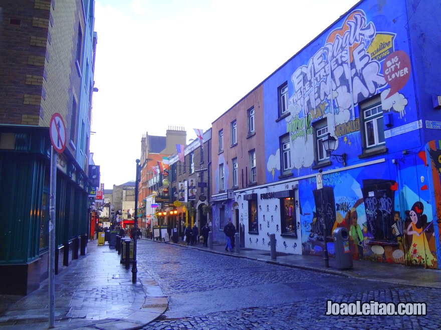 Foto do famoso Bairro Temple Bar