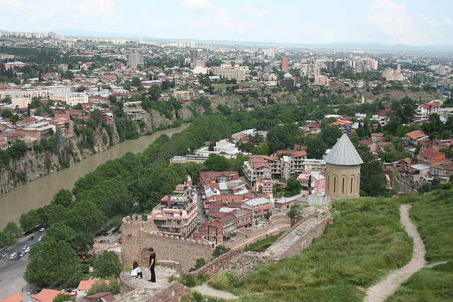 Tbilisi do topo do castelo