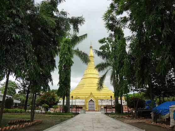 Mosteiro Myanmar de Lumbini, Nepal