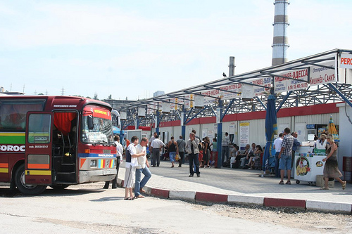 Autocarros Internacionais na Gare de Nord em Chisinau, Transportes na Moldávia 63