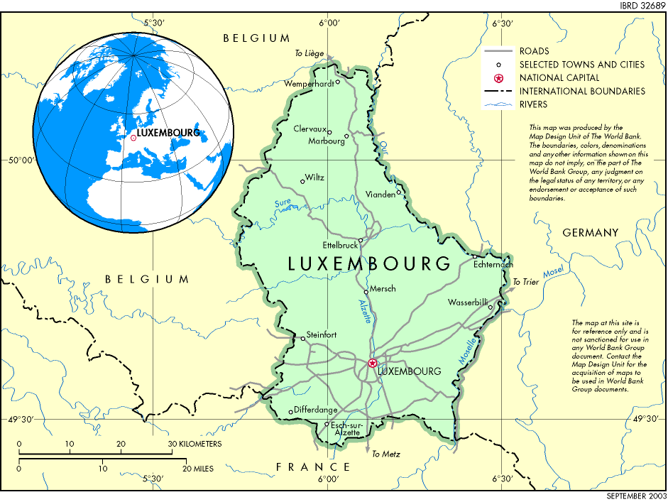 Mapa do Luxemburgo 29