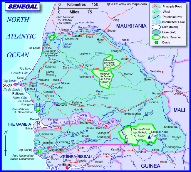 Mapas do Senegal 1