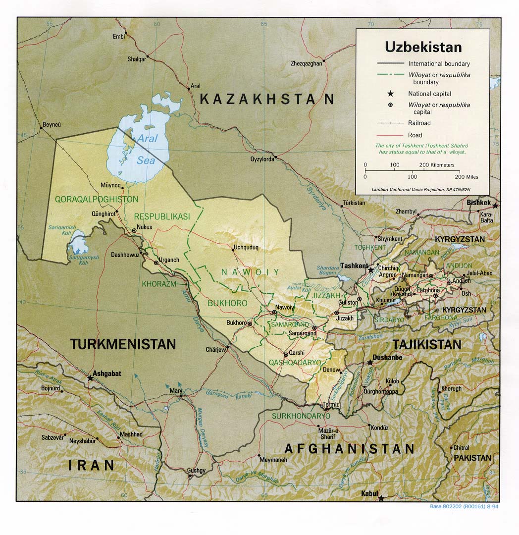 Mapas Grandes do Uzbequistão 17