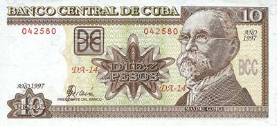 Moeda de Cuba, dinheiro de Pesos cubanos