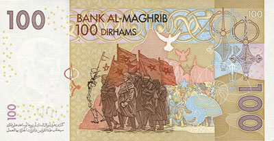 Notas de Dirham, dinheiro de Marrocos