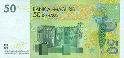 Notas de Dirham, dinheiro de Marrocos