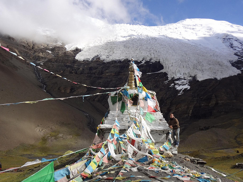 Glaciar Kharola no Passo de Montanha Karo 5086m, Tibete 49