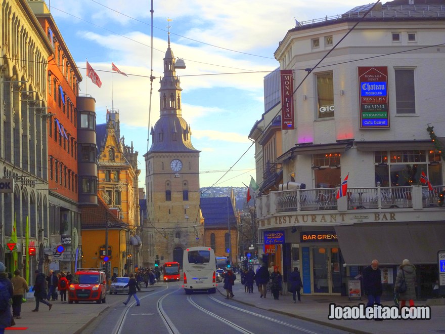 Centro de Oslo, a capital da Noruega