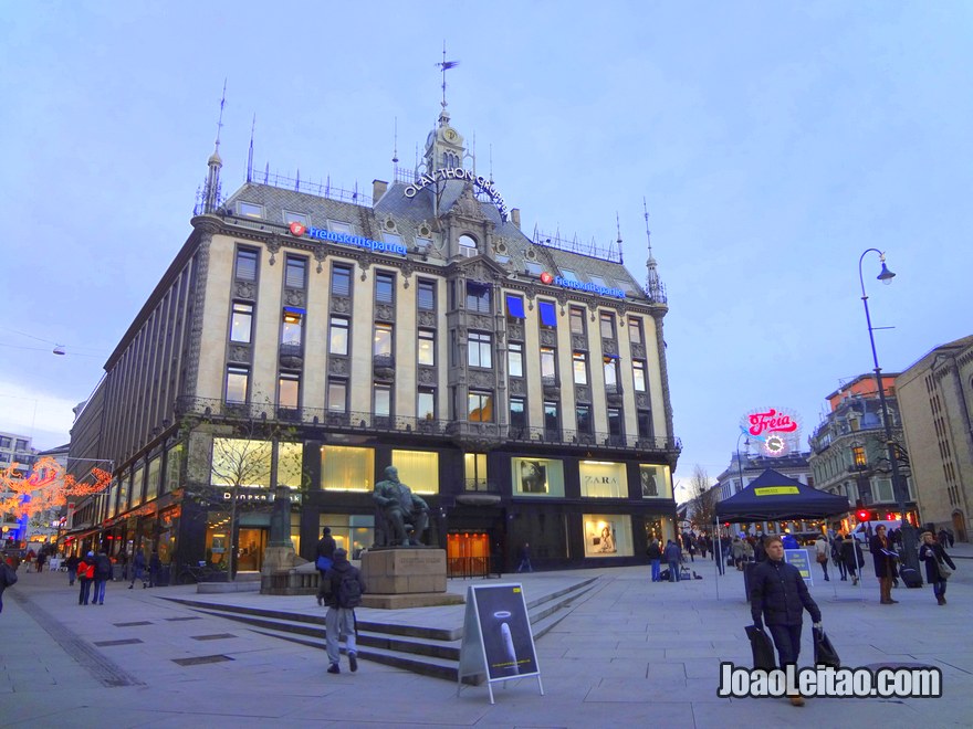 Foto do centro de Oslo