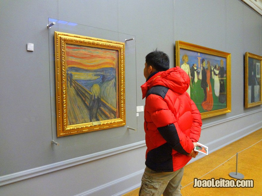 Foto da pintura Grito de Munch na Galeria Nacional