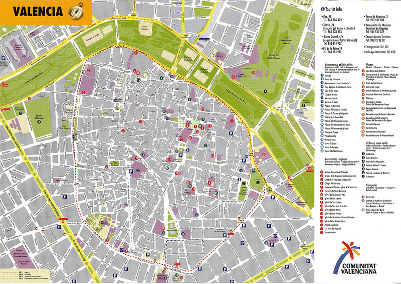 Mapas de Valência, Espanha 5