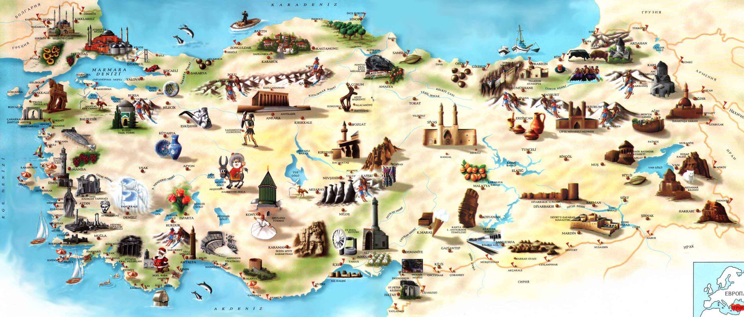 Mapa Turístico Turquia 20