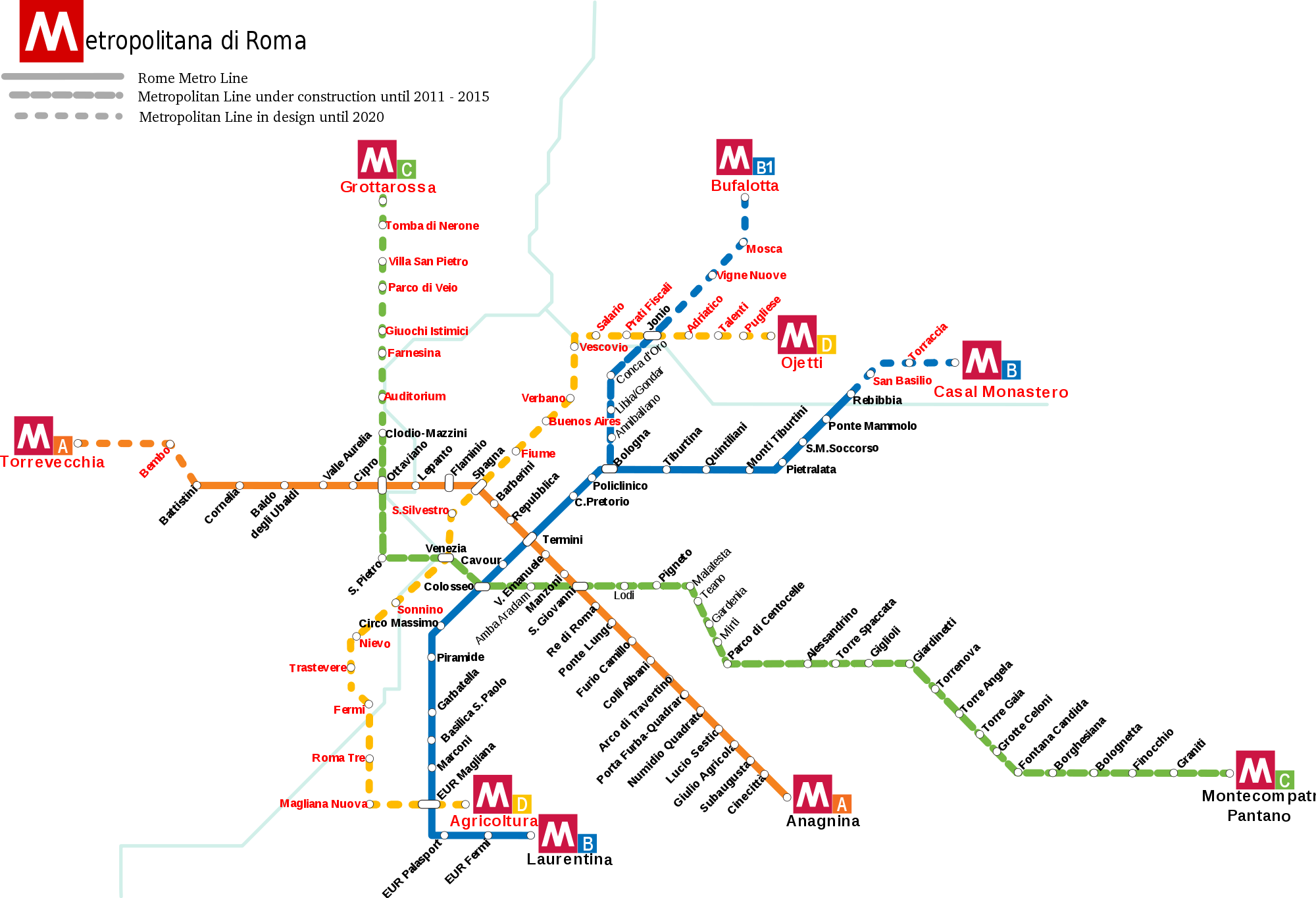 Mapa Metro Roma 19