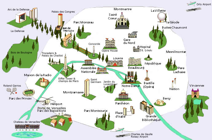 Mapa Estações do Metro de Paris, França 4