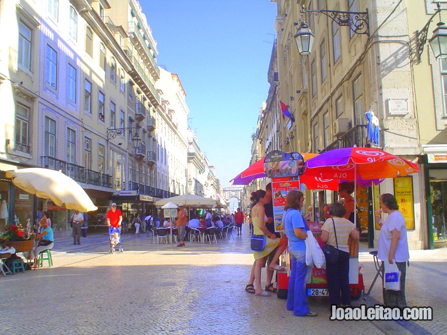 Foto da Rua na Baixa de Lisboa