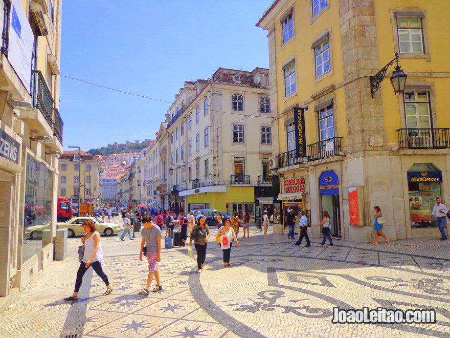 Rua na Baixa de Lisboa