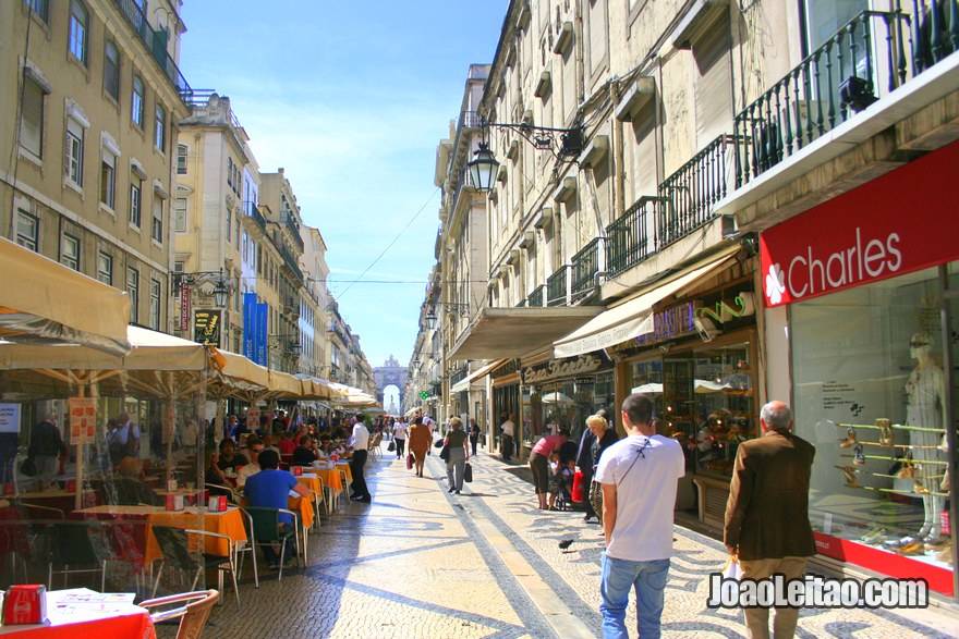 Foto da Rua na Baixa de Lisboa